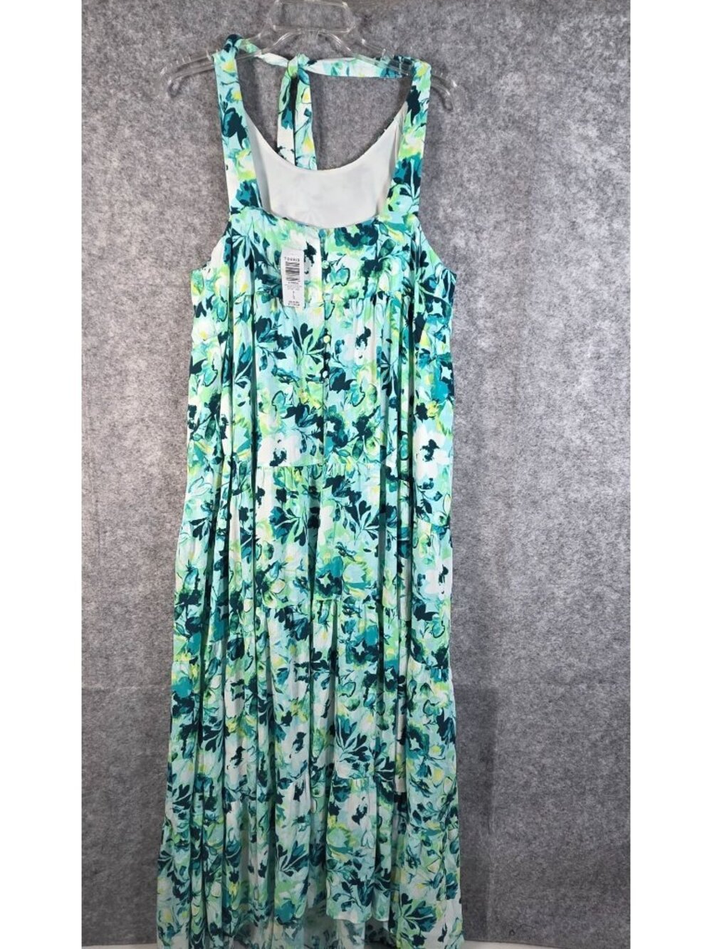 Torrid Floral Maxi Dress NWT Plus Size Boho Coastal Summer Tiered Sundress 0